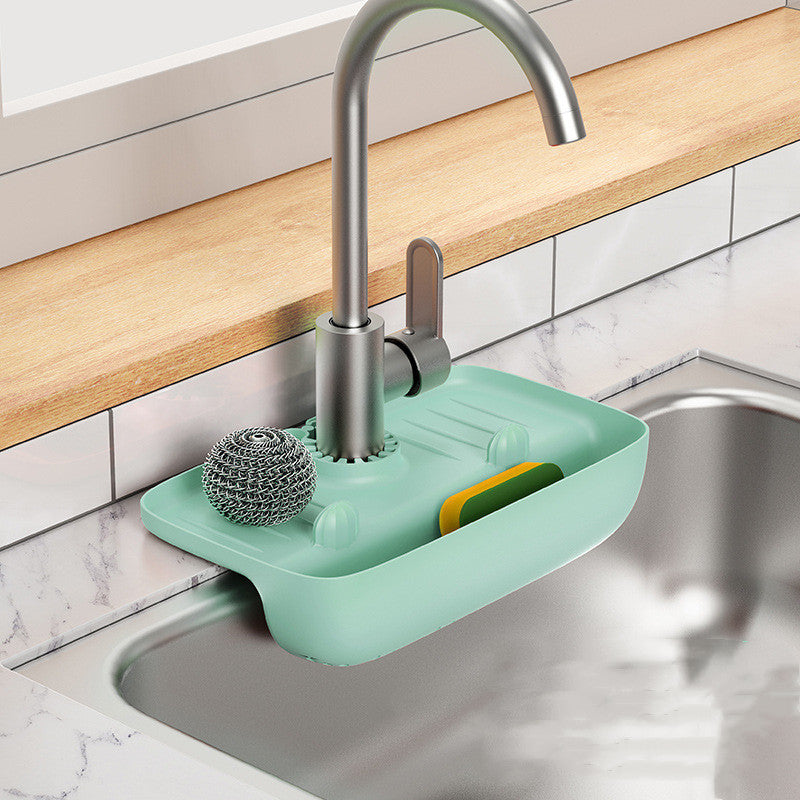 Anti-Skid Mat Kitchen Rag Sponge Wiping Drain