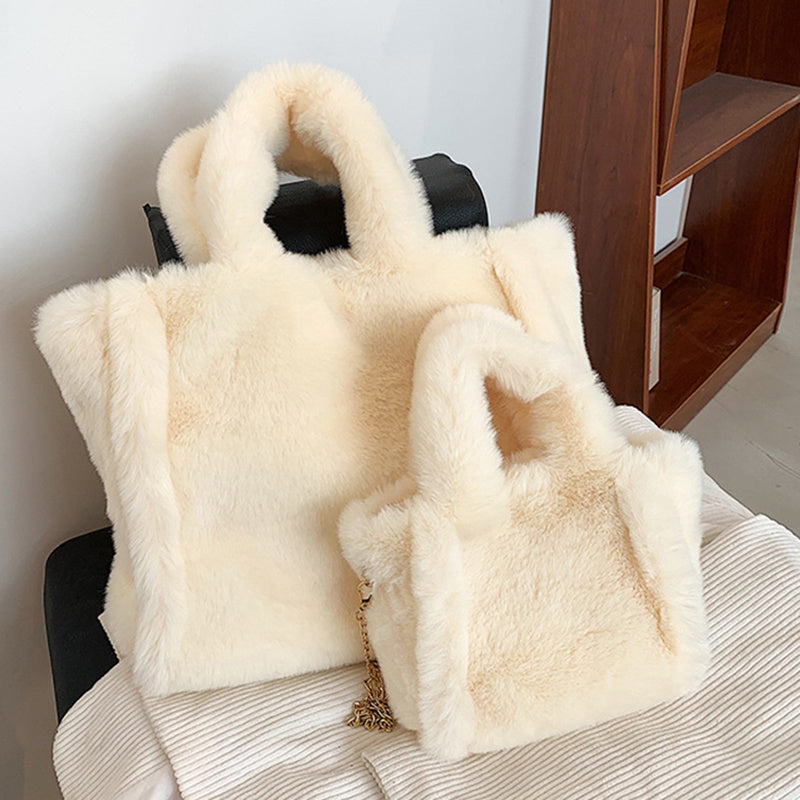 Bags Chain Plush Handbag Totes Shoulder Bag