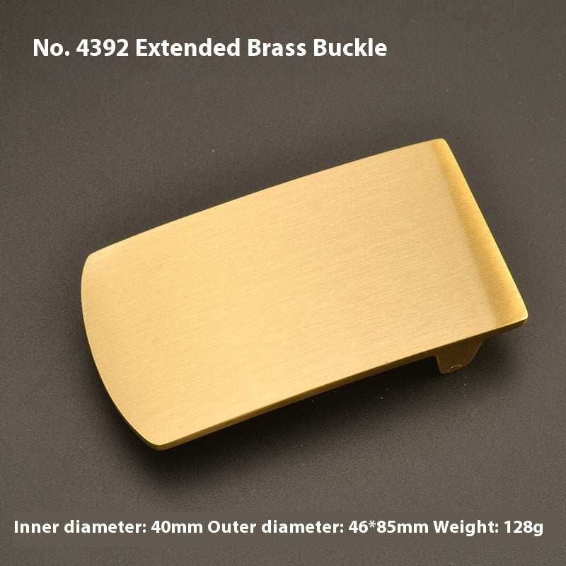 Pure Brass Belt Buckle Outer Wear Smooth