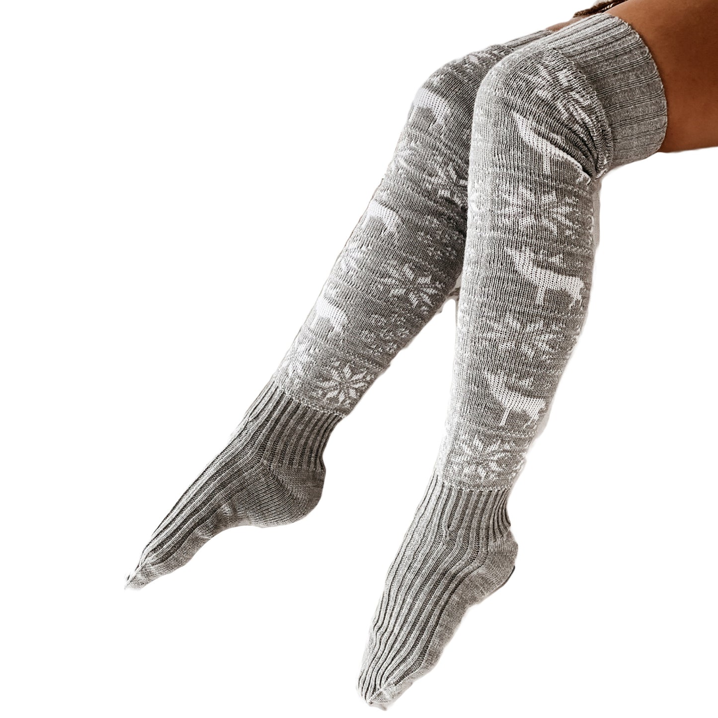 Women Socks Christmas Women Knitted Cotton Woolen