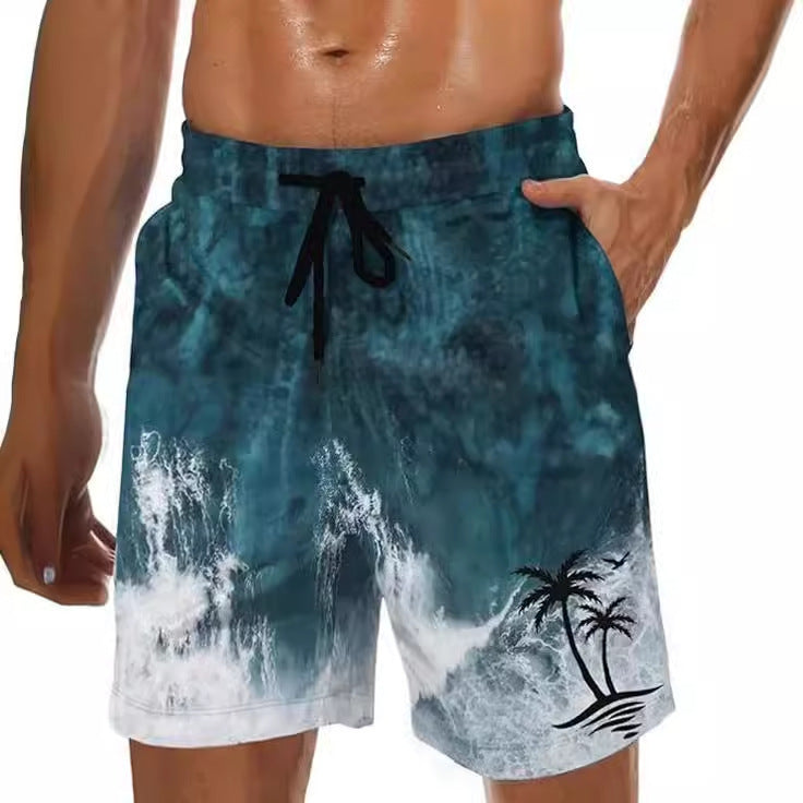 Hawaiian Series 3D Printed Summer Loose Beach