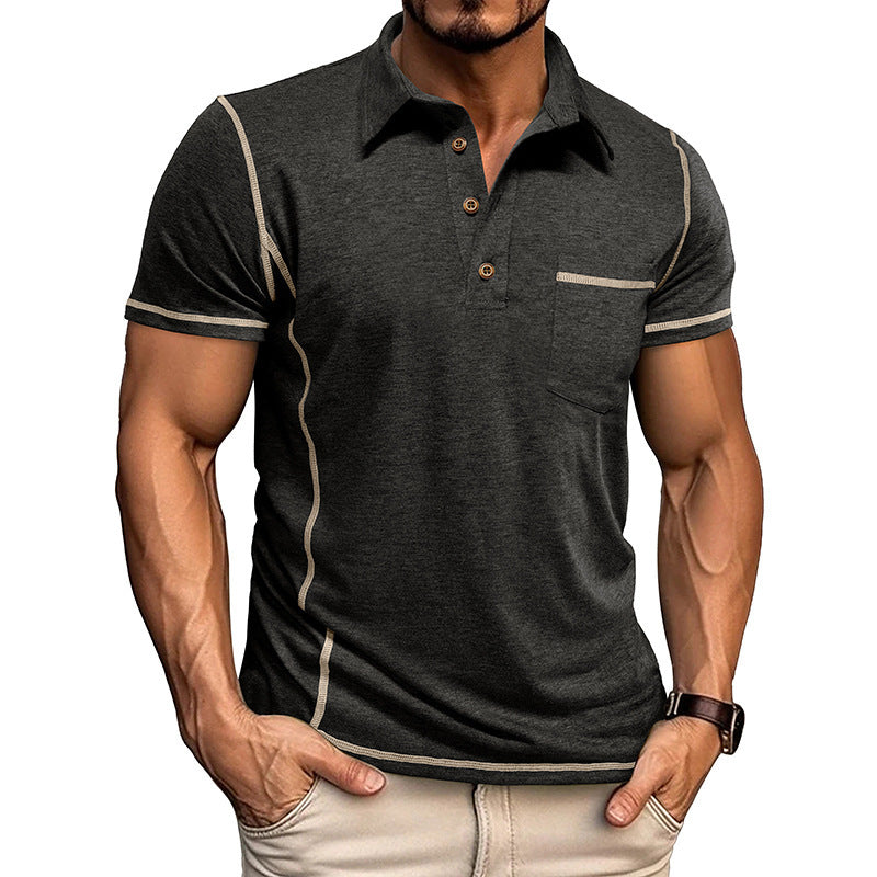 Personalized Short-Sleeved Lapel T-Shirt