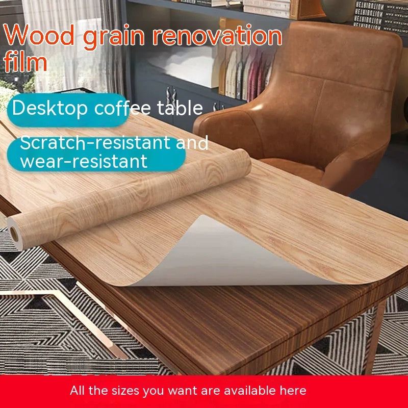 Wood Grain Wallpaper Self-Adhesive Wardrobe Furniture Door