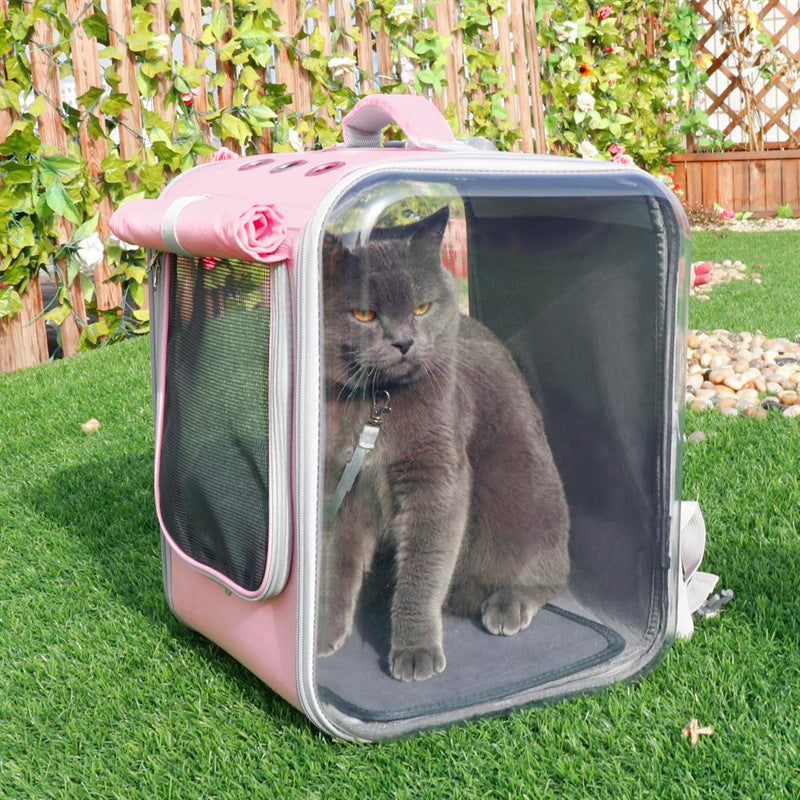 猫用キャリーバッグ 通気性のある猫用旅行用アウトドア用品