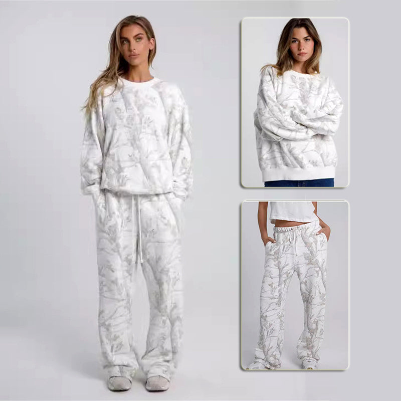 2024 Autumn Two Piece Sets Women Camouflage