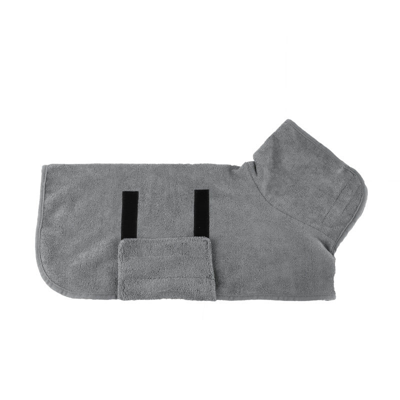 Absorbent Bathrobe With Waist-Wrapped Microfiber