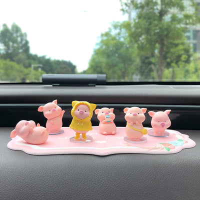 カーアクセサリー 豚 クリエイティブ 漫画 かわいい車