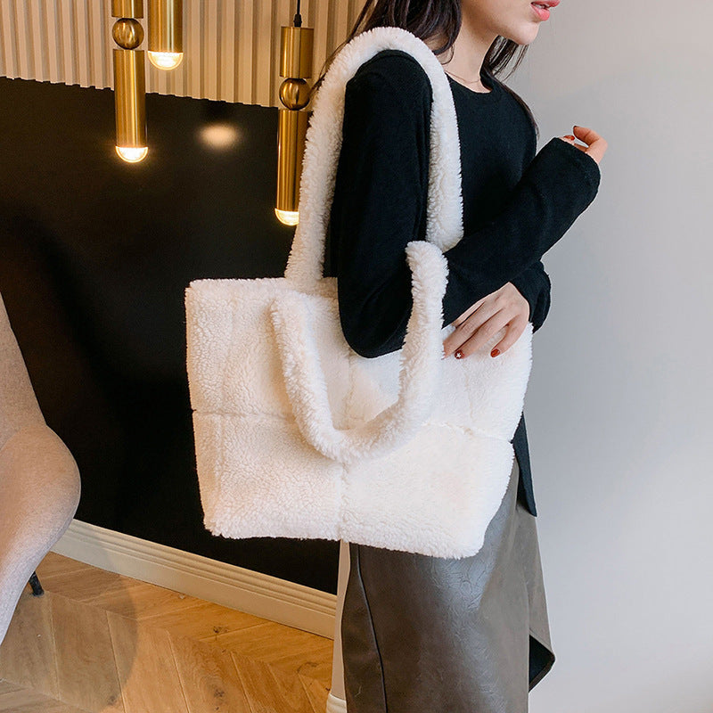 Women'S Designer Luxury Plush Bag Cute Tote