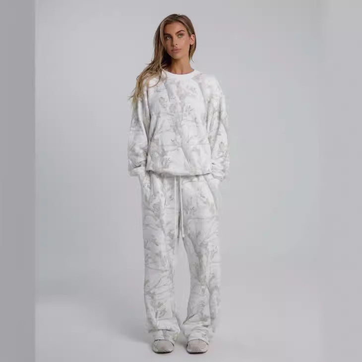 2024 Autumn Two Piece Sets Women Camouflage