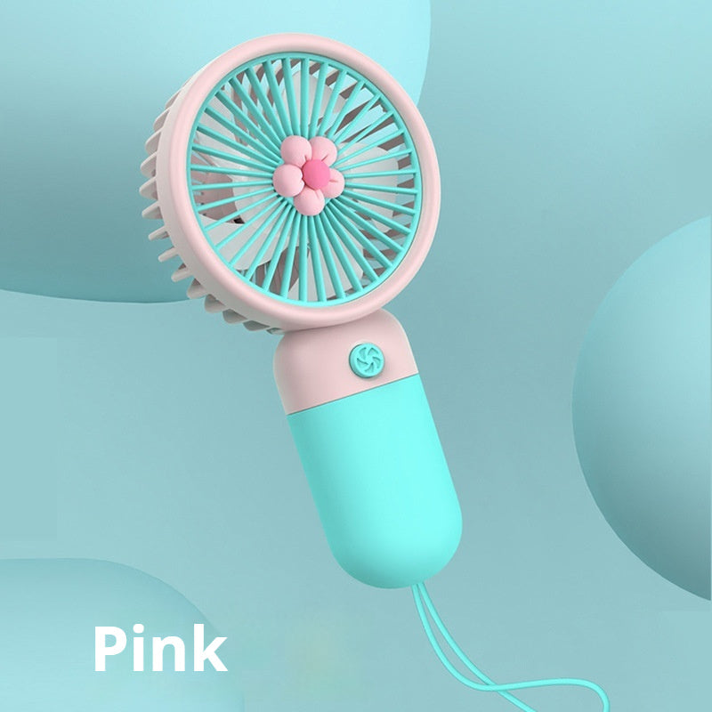 Small Handheld Fan Cute Candy Color Portable