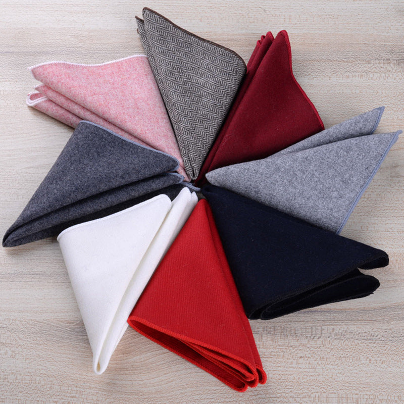 Men'S Square Scarf White Bra Casual Accessories