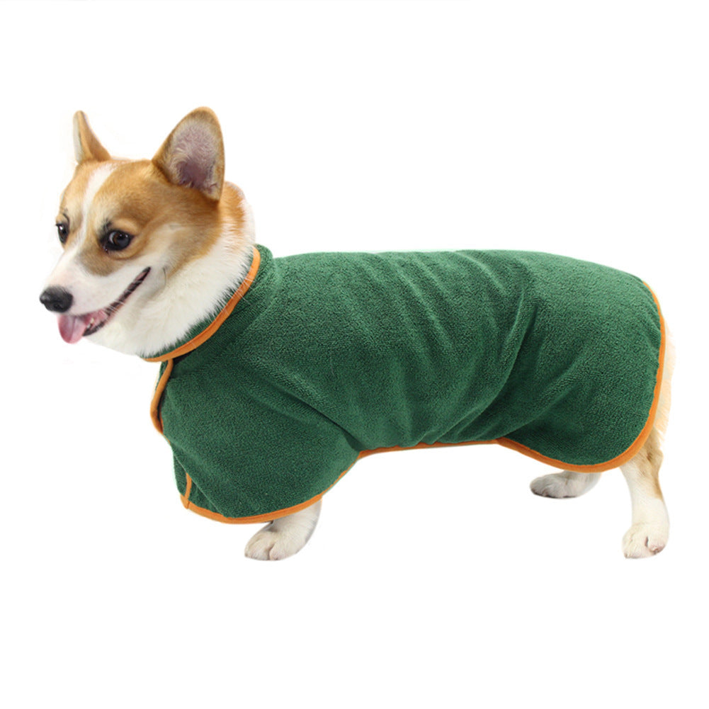Absorbent Bathrobe With Waist-Wrapped Microfiber