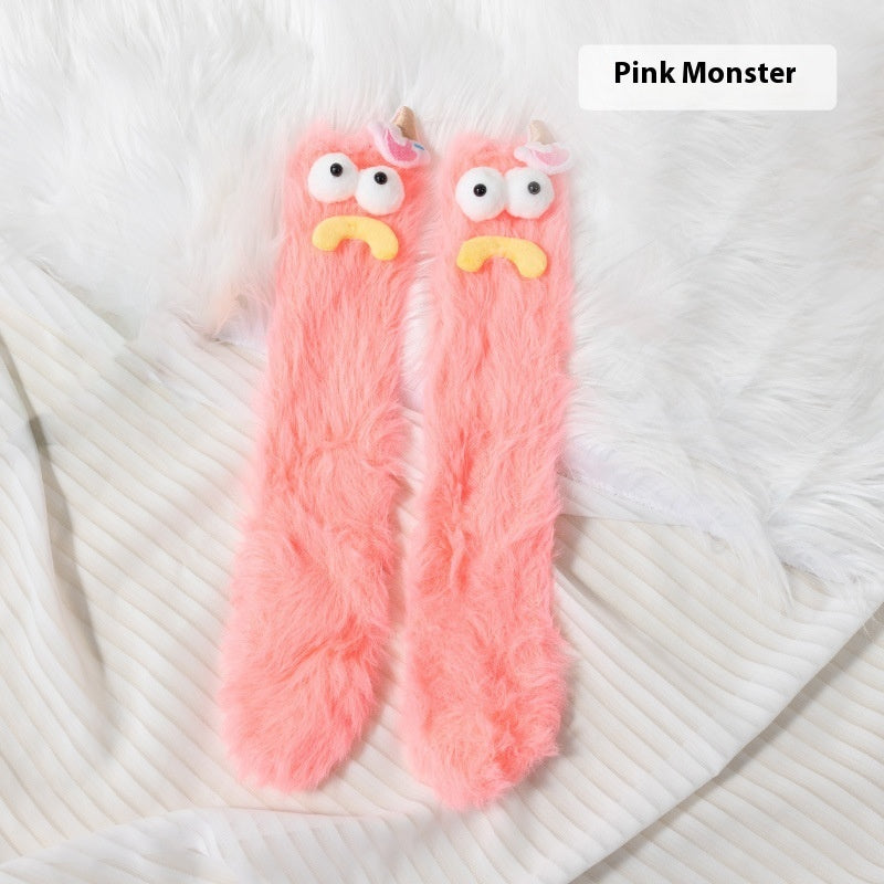 Funny Floor Thick Thermal Middle Tube Socks