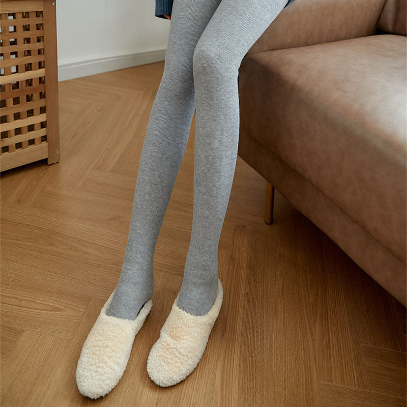 High Waist Stripes Leggings Thick High Stretch