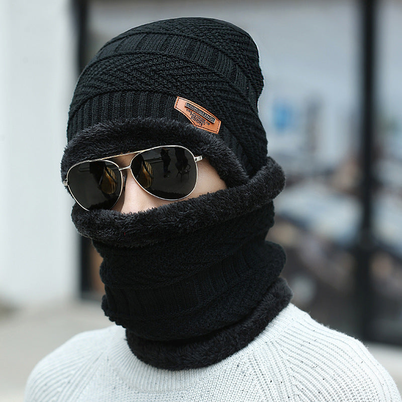 Beanie Hat Scarf Set Knit Hat Thick
