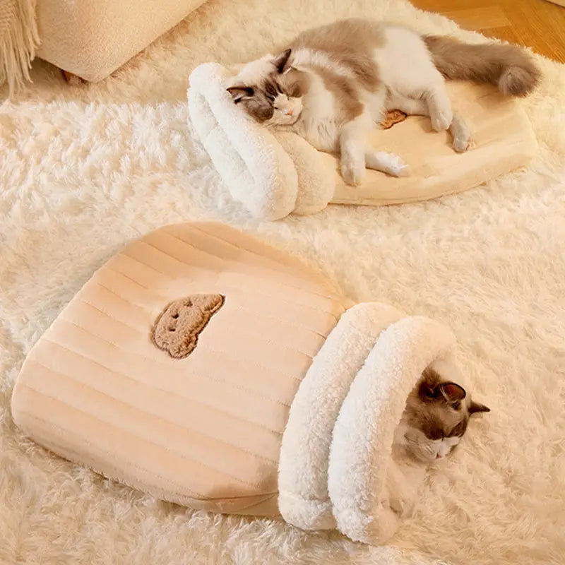 寝袋型猫用巣