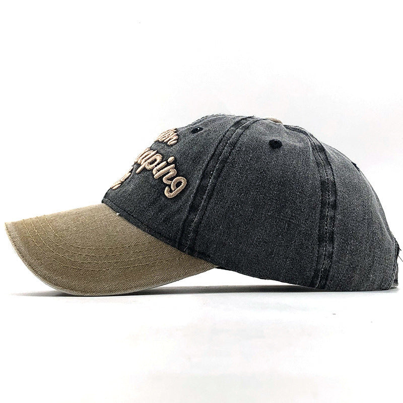 Embroidered Women'S Cap Sandwich Curved Brim Baseball