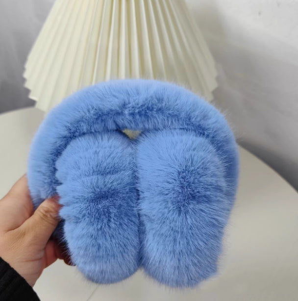 女の子用ふわふわイヤーマフ