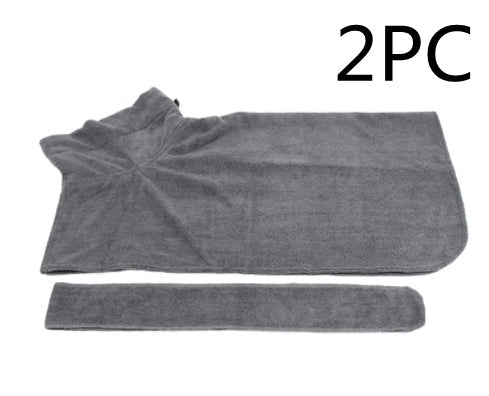 Absorbent Bathrobe With Waist-Wrapped Microfiber