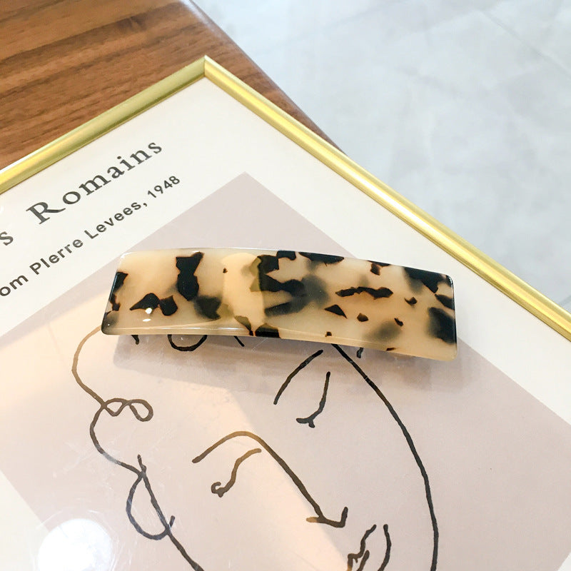 Acetate Simple Graceful Hair Accessories Horizontal Clip