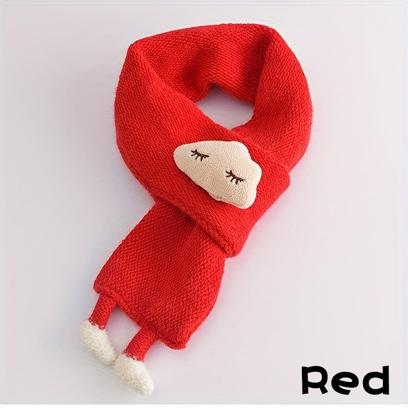Children'S Scarf, Girls Knitted Scarf, Cloud Neck