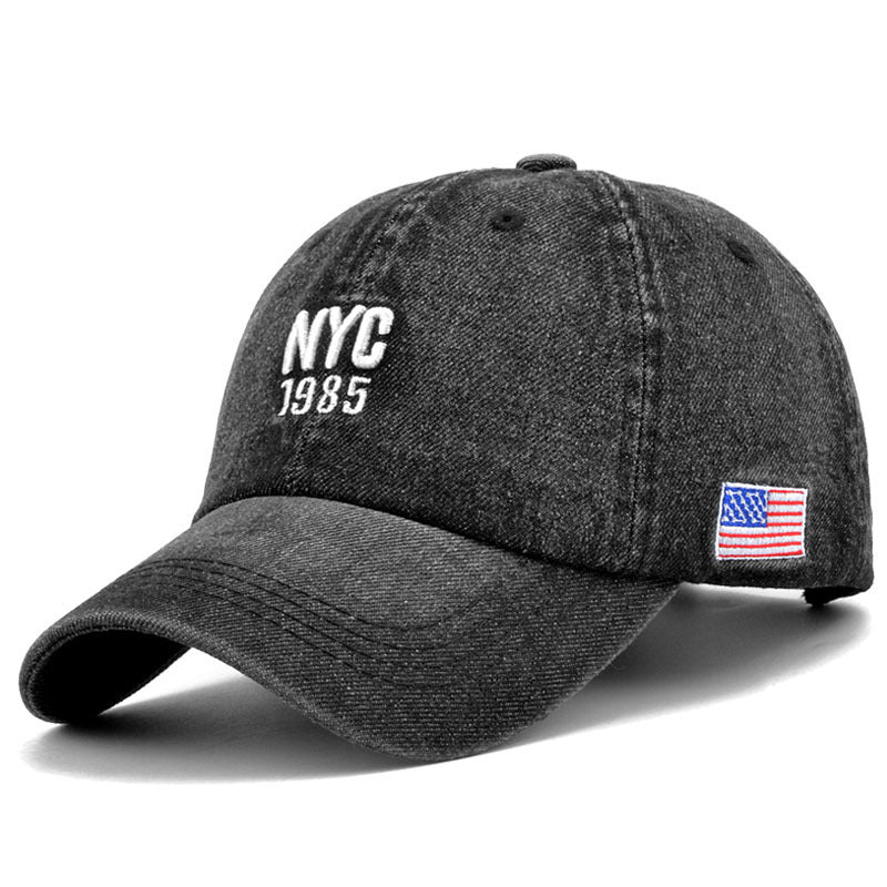 Hat Men'S Denim Baseball Peaked Cap