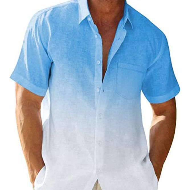 Men'S Hawaiian Short-Sleeved Shirt