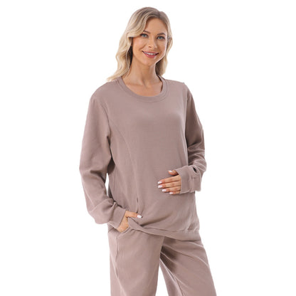 European And American Autumn And Pregnant Long