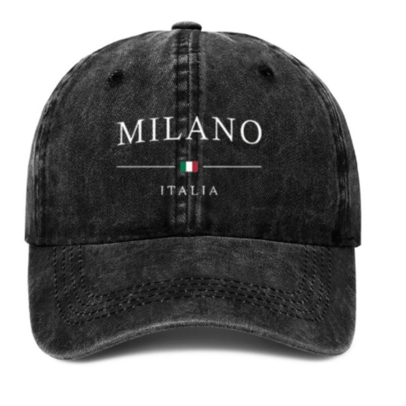 Printed Baseball Cap Vintage Casual Sun-Proof Soft