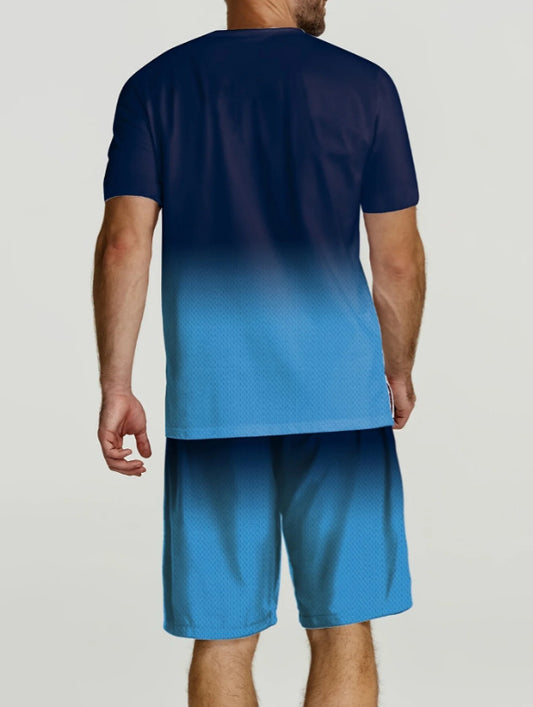 3D Digital Print Summer Short Sleeve Shorts