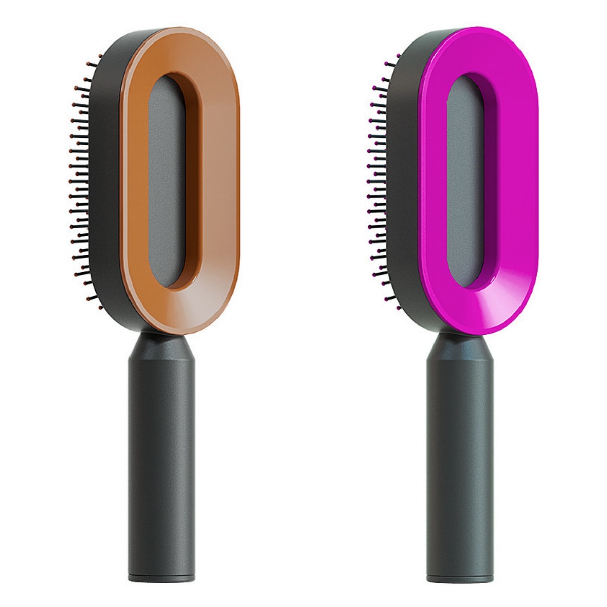 Self Cleaning Hair Brush For One-Key Cleaning