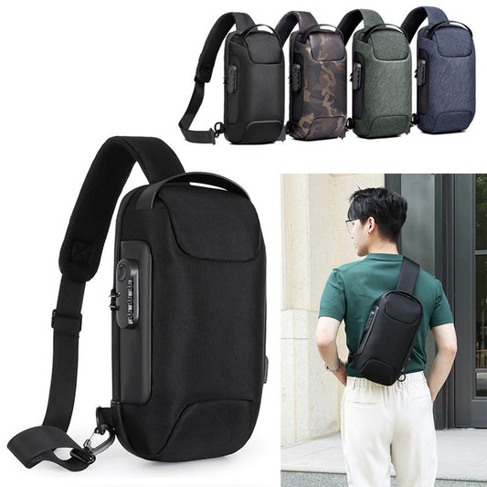 Sling Bag, Waterproof Men'S Chest Bag Shoulder