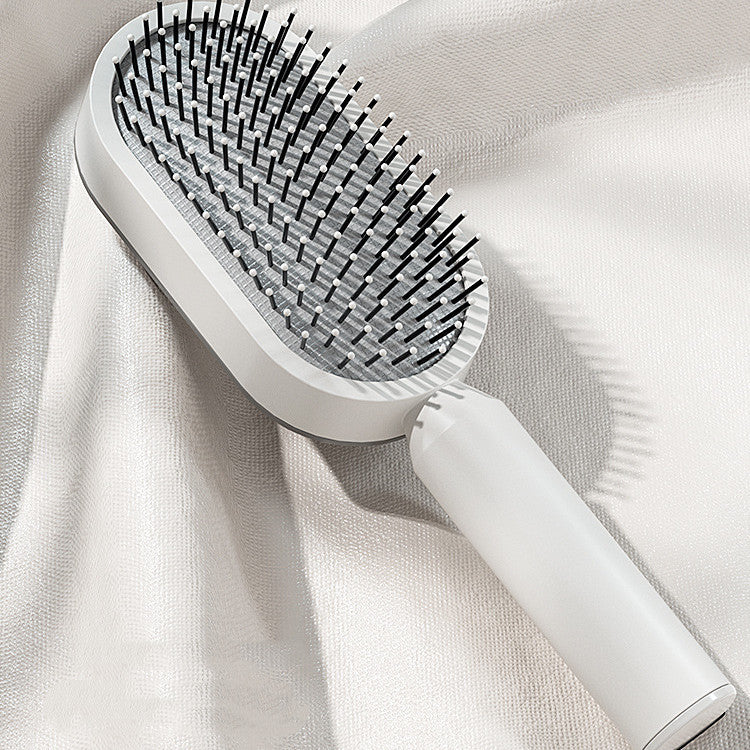 Self Cleaning Hair Brush For One-Key Cleaning