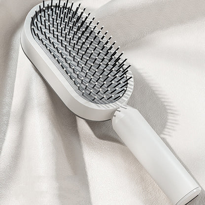 Self Cleaning Hair Brush For One-Key Cleaning