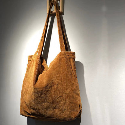 Corduroy Shoulder Bags Fall Handbags Shopping Bags