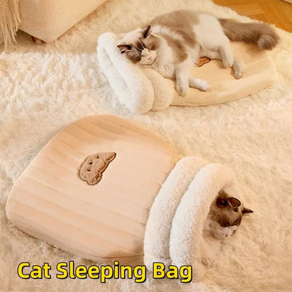 寝袋型猫用巣