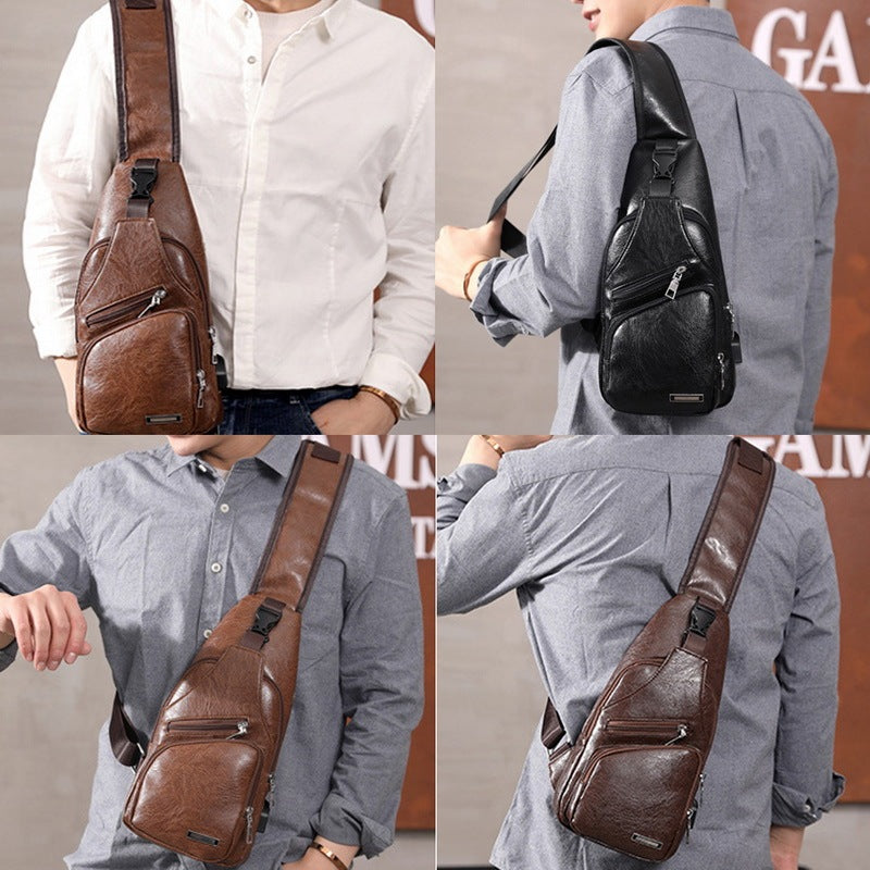 Usb Charging Bag Chest Bag For Custom