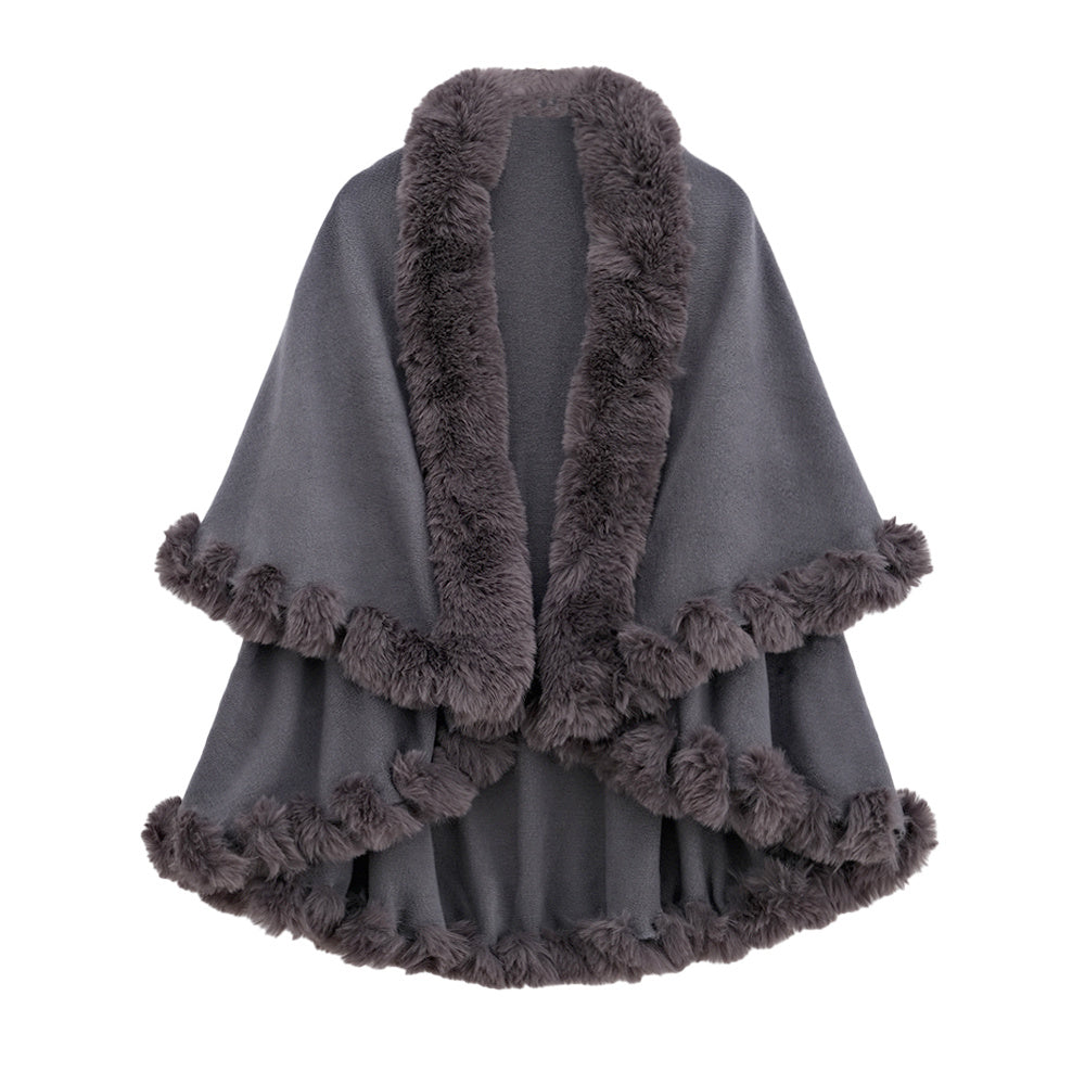 Autumn And Rabbit Fur Collar Layer Artificial