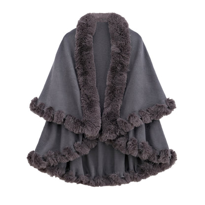 Autumn And Rabbit Fur Collar Layer Artificial