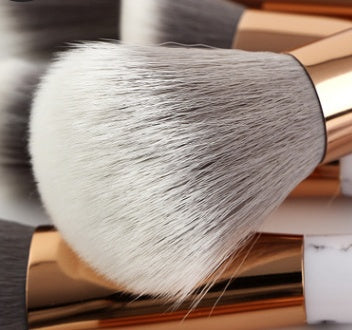 11 Sets Of Marble Makeup Brush With
