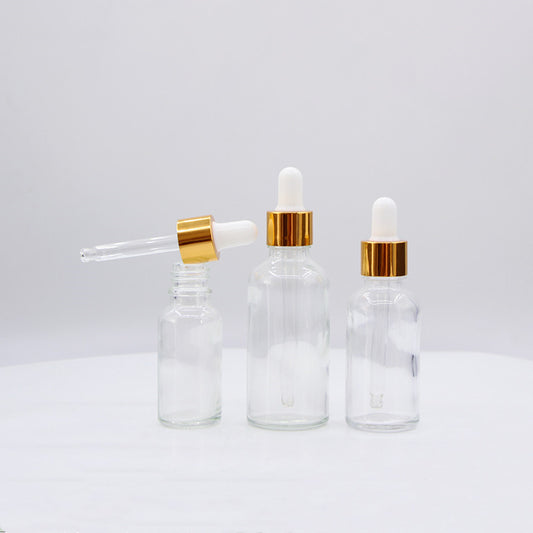 Transparent Glass Bottle Dropper Essential Oil Bottle