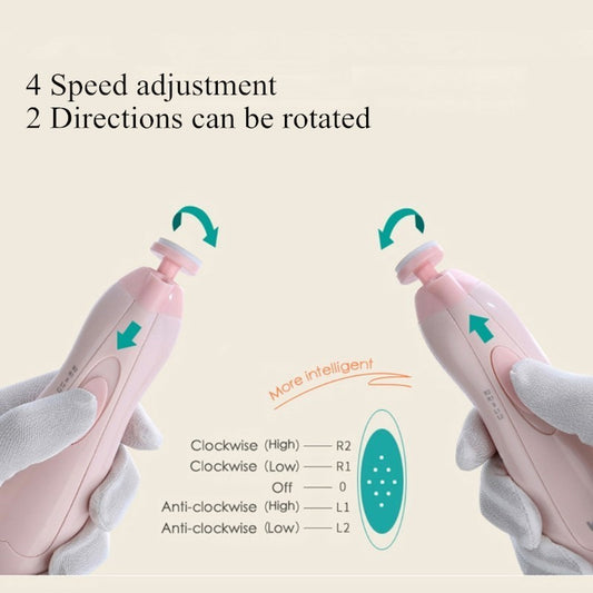 Anti-Scratch Multifunctional Baby Electric Nail Polisher