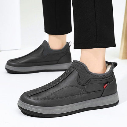 Warm Fleece Snow Boots Round-Toed Platform Ankle