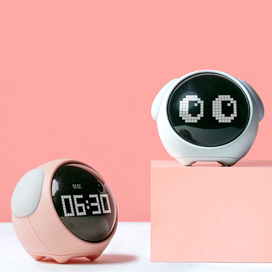 Alarm-Clock Wake-Up-Light Pixel Expression Home-Decoration Digital Electronic