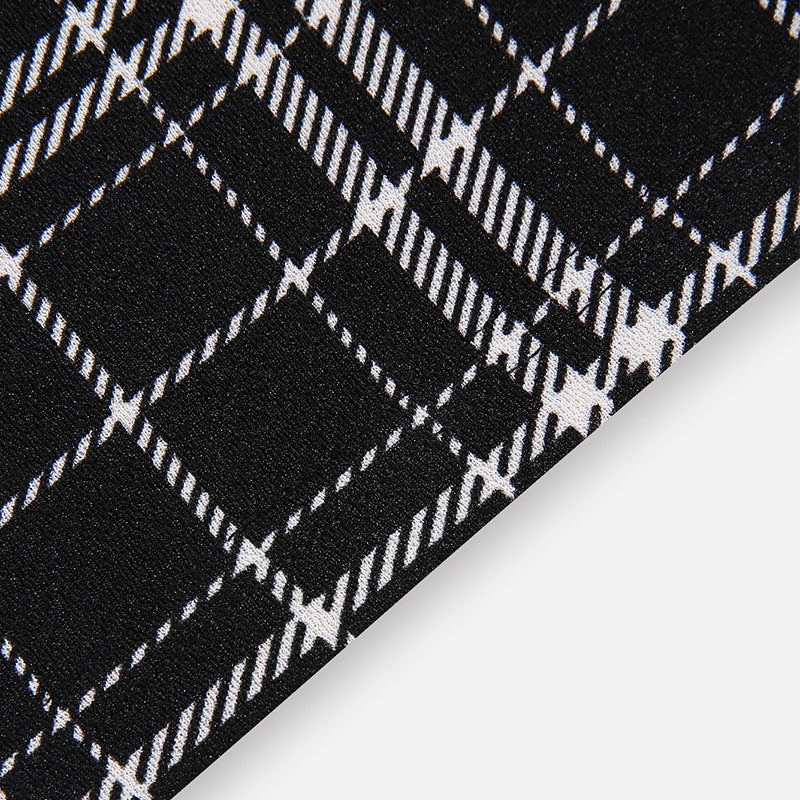 Plaid Slim Sling Dress European And American