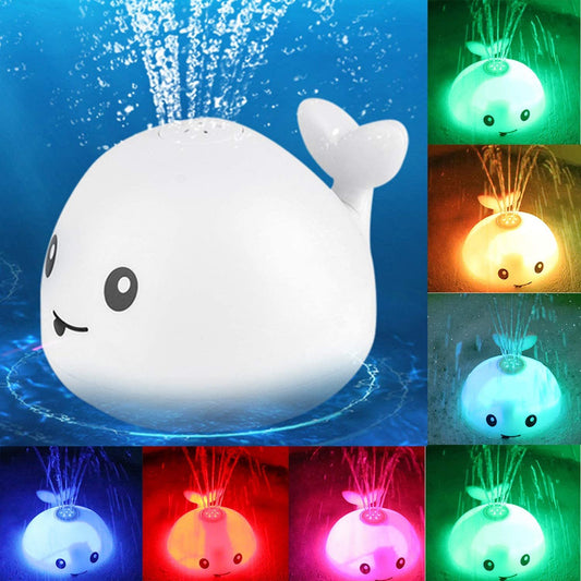 Baby Cute Cartoon Whale Floating Spraying Water