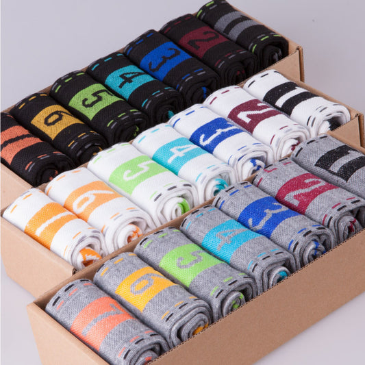 Polycotton White Socks Star Socks 7 Days