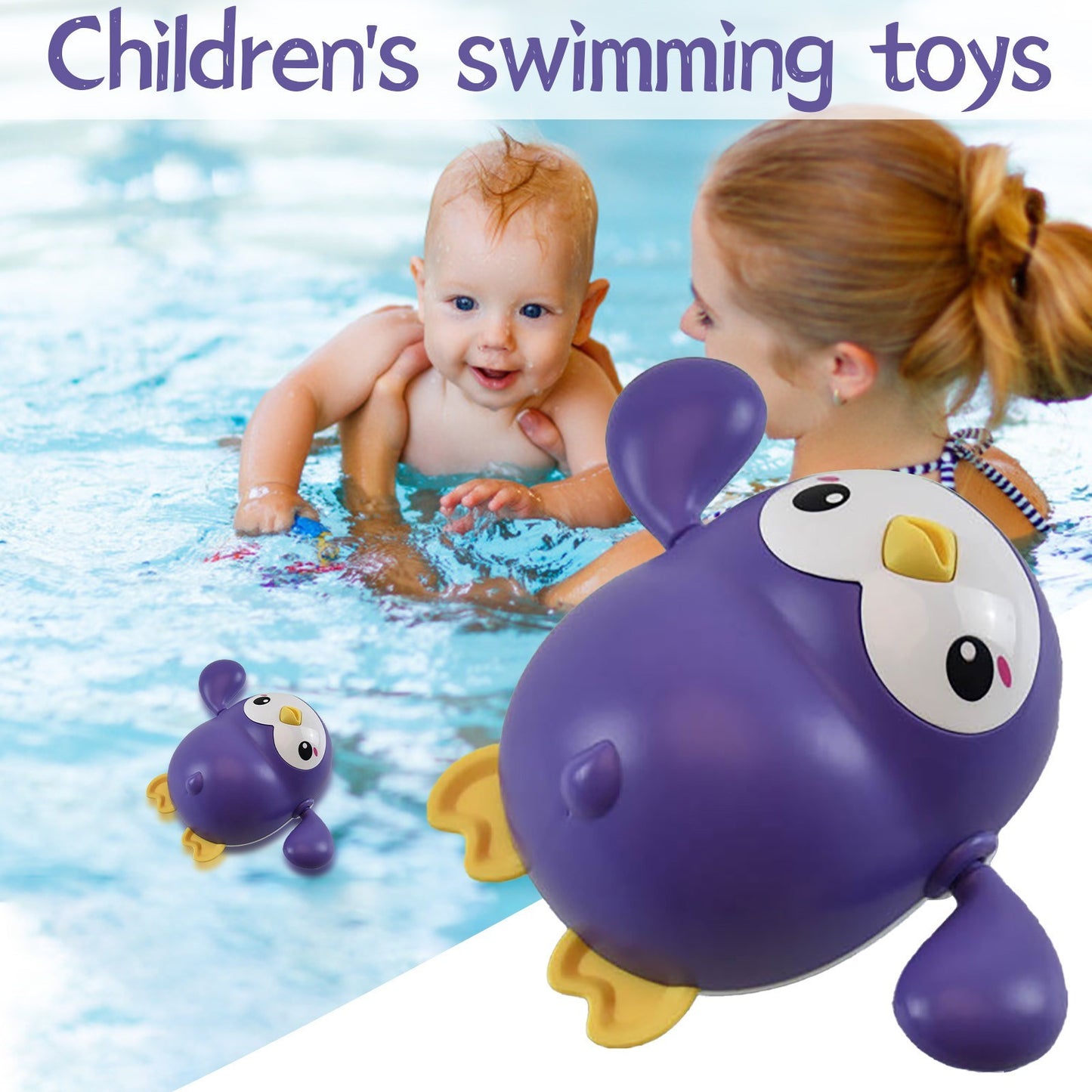 Baby Bath Toy Kawaii Swimming Penguin Bath