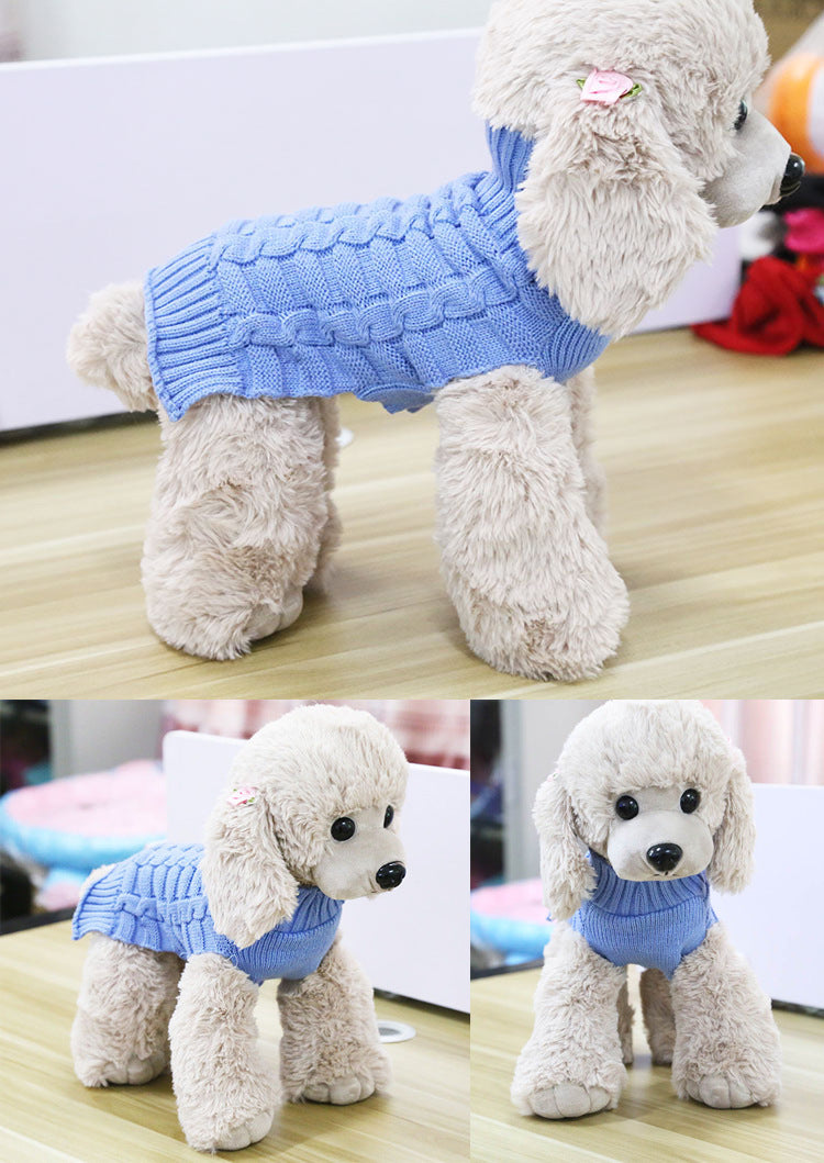 Cashmere Twisted Rope Sweater, Dog Clothes, Products