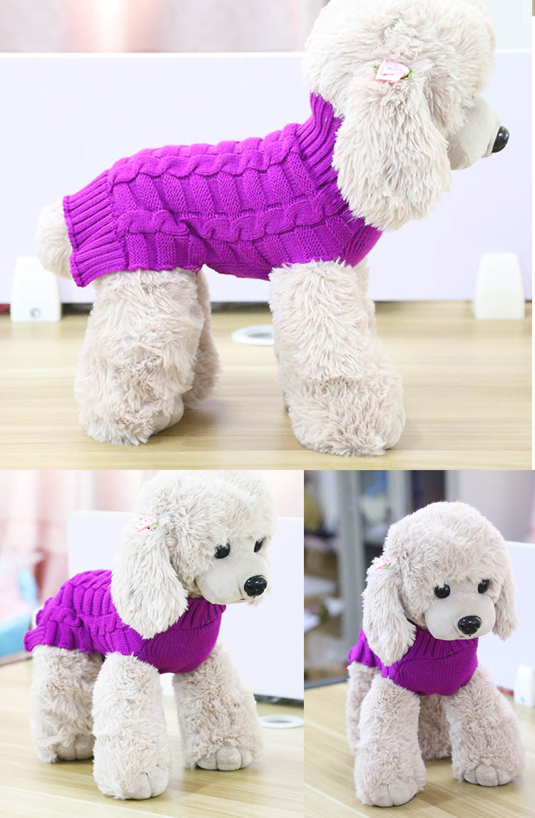 Cashmere Twisted Rope Sweater, Dog Clothes, Products